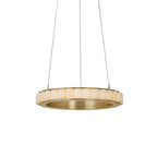 Orion Double Ring Alabaster Chandelier