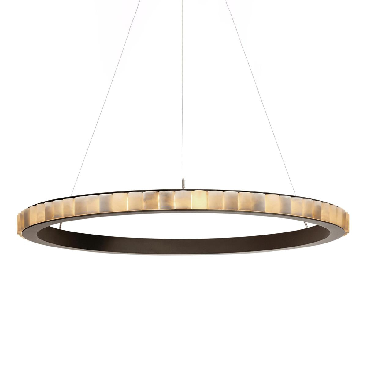 Orion Double Ring Alabaster Chandelier