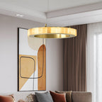 Orion Double Ring Alabaster Chandelier