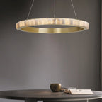 Orion Double Ring Alabaster Chandelier