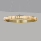Orion Double Ring Alabaster Chandelier