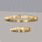 Orion Double Ring Alabaster Chandelier