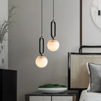 Gloruvyd Minimalist Ball Alabaster Pendant Light