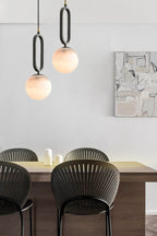 Gloruvyd Minimalist Ball Alabaster Pendant Light