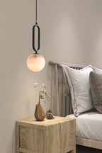 Gloruvyd Minimalist Ball Alabaster Pendant Light