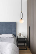 Gloruvyd Minimalist Ball Alabaster Pendant Light