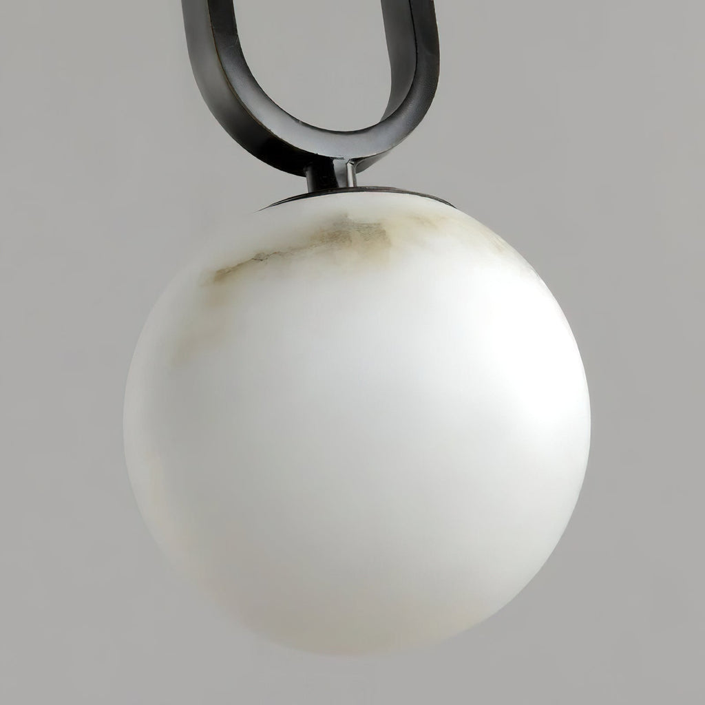 Gloruvyd Minimalist Ball Alabaster Pendant Light
