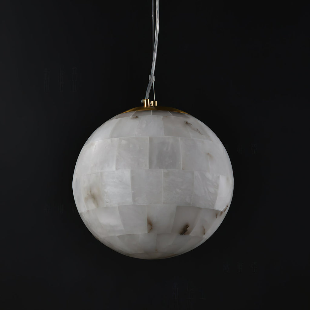 Fljotuvye Modern Ball Alabaster Pendant Light