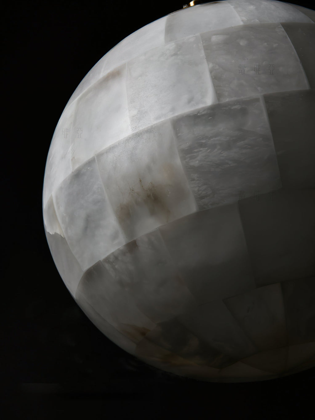 Fljotuvye Modern Ball Alabaster Pendant Light