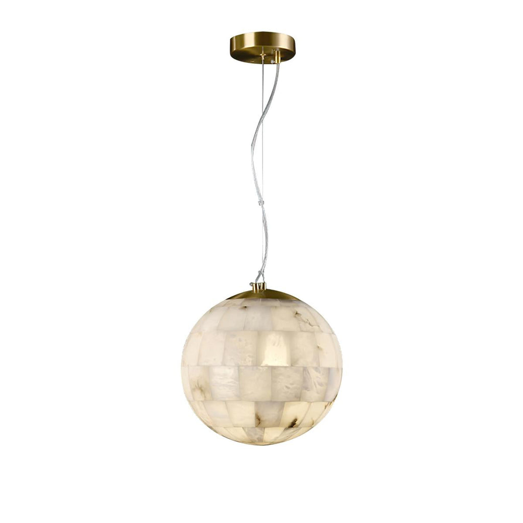 Fljotuvye Modern Ball Alabaster Pendant Light
