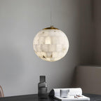 Isolde Alabaster Globe Pendant Light