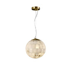 Isolde Alabaster Globe Pendant Light