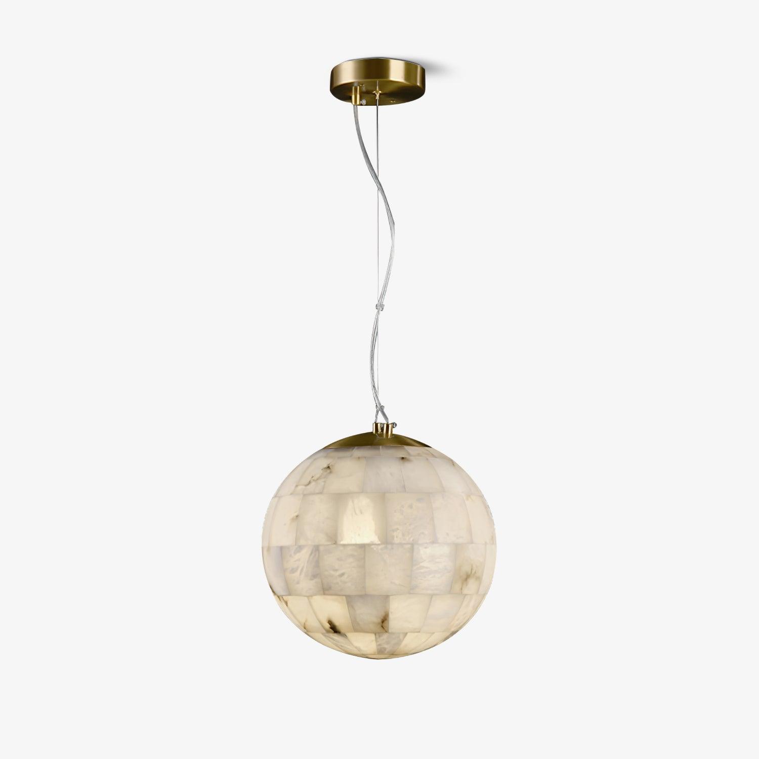 Isolde Alabaster Globe Pendant Light
