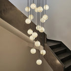 Gloruvye Balls Modern Cluster Alabaster  Chandelier