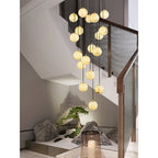 Alabaster Chandelier Balls Cluster