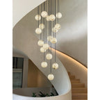 Gloruvye Balls Modern Cluster Alabaster  Chandelier