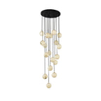 Gloruvye Balls Modern Cluster Alabaster  Chandelier