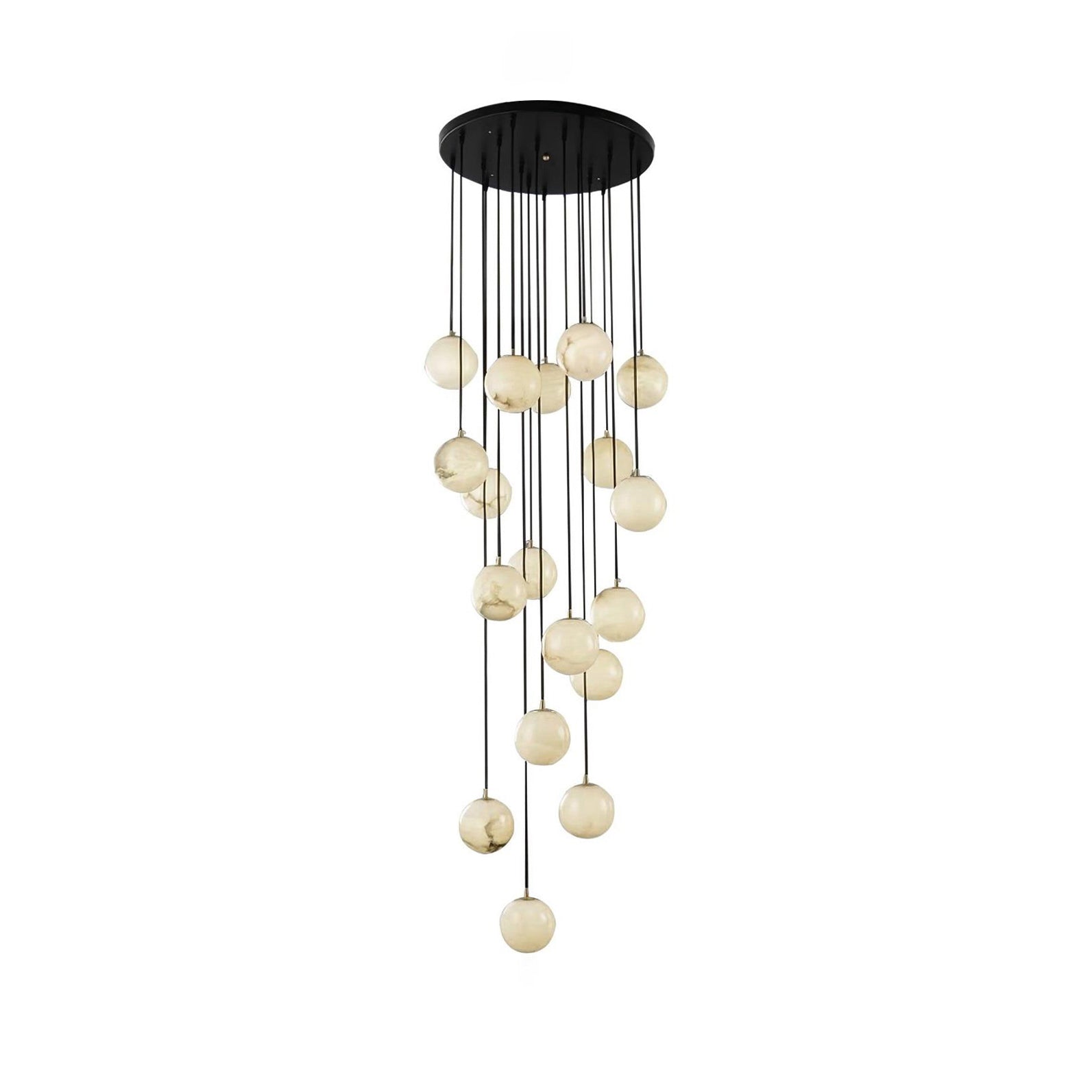 Gloruvye Balls Modern Cluster Alabaster  Chandelier