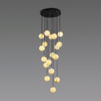 Alabaster Chandelier Balls Cluster