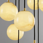 Alabaster Chandelier Balls Cluster