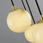 Gloruvye Balls Modern Cluster Alabaster  Chandelier