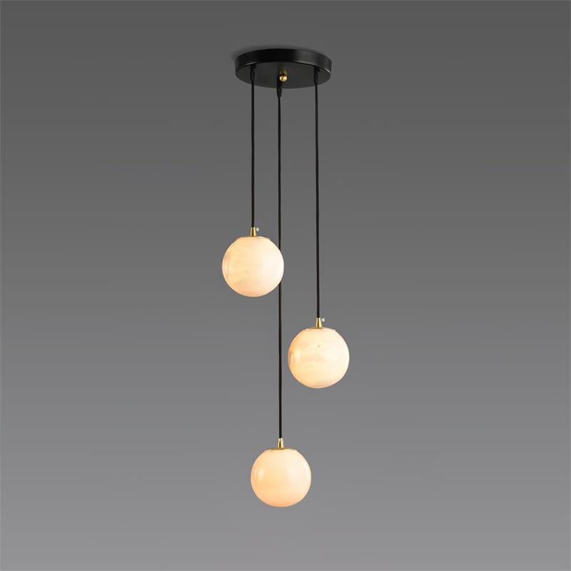 Alabaster Chandelier Balls Cluster