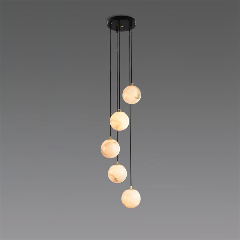 Alabaster Chandelier Balls Cluster