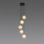 Gloruvye Balls Modern Cluster Alabaster  Chandelier