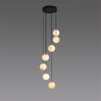 Alabaster Chandelier Balls Cluster