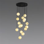 Gloruvye Balls Modern Cluster Alabaster  Chandelier