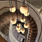 Alabaster Chandelier Balls Cluster