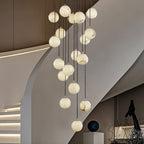 Gloruvye Balls Modern Cluster Alabaster  Chandelier