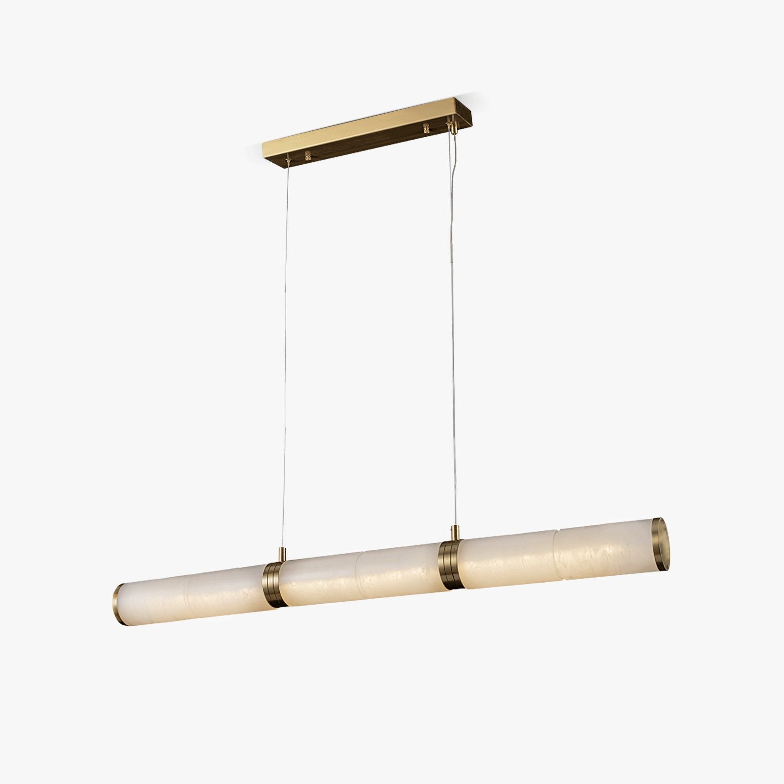 Eira Minimalist Alabaster Linear Pendant Light