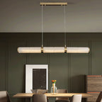 Eira Minimalist Alabaster Linear Pendant Light