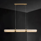 Eira Minimalist Alabaster Linear Pendant Light