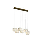 Jarnbruvyd Individual Modern Box Alabaster  Chandelier