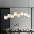 Jarnbruvyd Individual Modern Box Alabaster  Chandelier