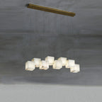 Eurraeel Alabaster Spiral Chandelier