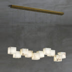 Eurraeel Alabaster Spiral Chandelier