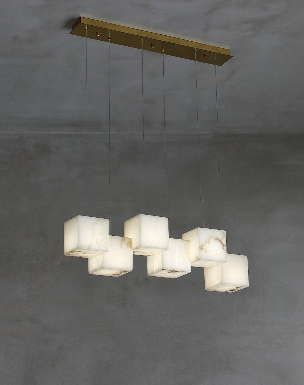 Eurraeel Alabaster Spiral Chandelier