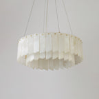 Vevelila Chandelier Modern in Alabaster - Kingsley Beaumont