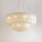 Vevelila Chandelier Modern in Alabaster - Kingsley Beaumont
