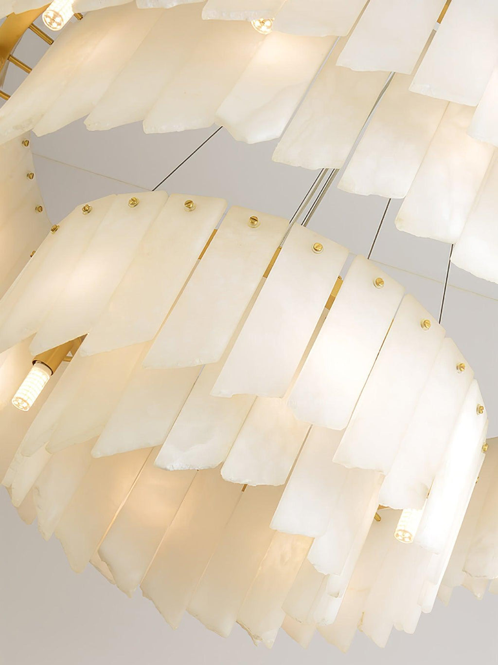 Vevelila Chandelier Modern in Alabaster - Kingsley Beaumont