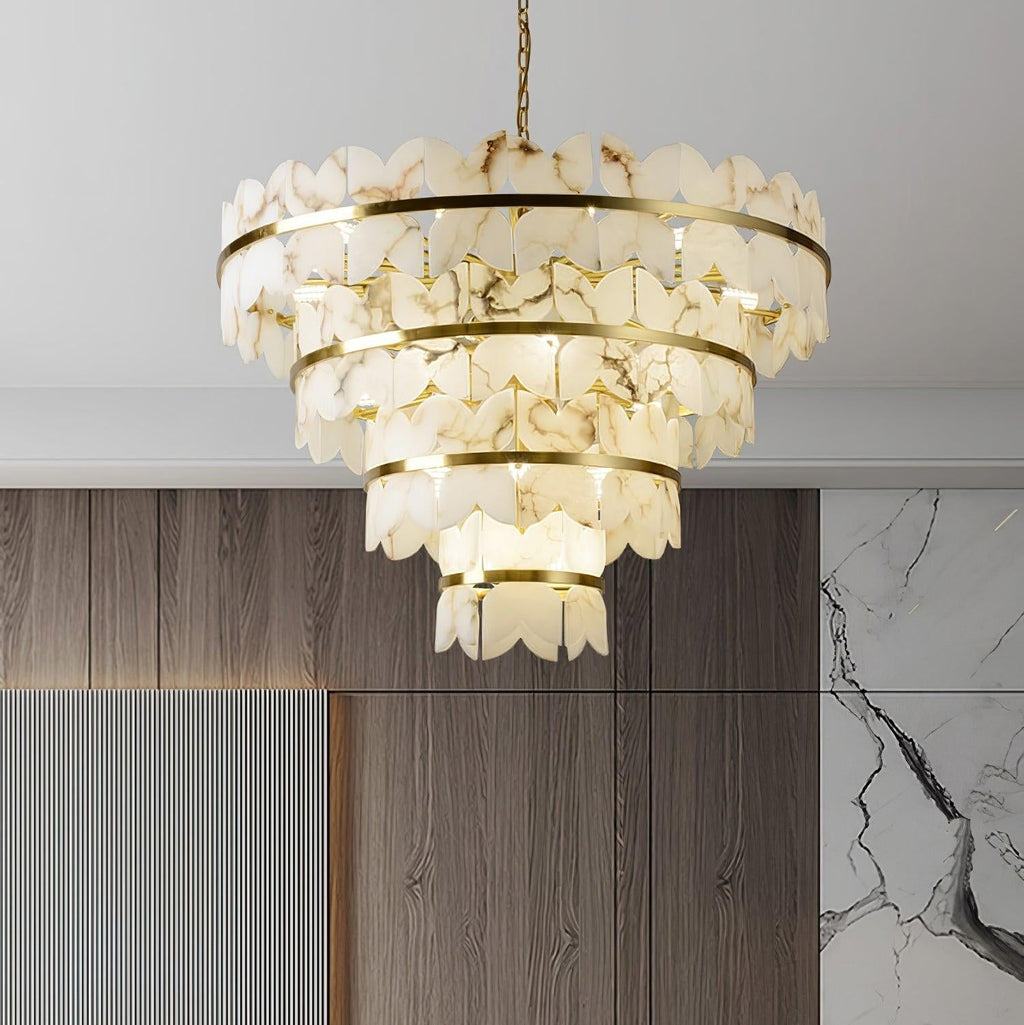 Seraphina Vintage Alabaster Chandelier