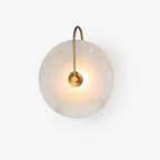 Kristy Alabaster LED Wall Lamp Round Iconic Circular