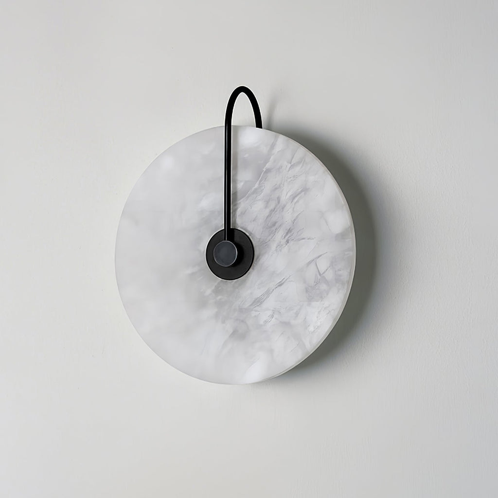 Kristy Alabaster LED Wall Lamp Round Iconic Circular