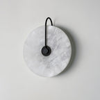 Kristy Alabaster LED Wall Lamp Round Iconic Circular