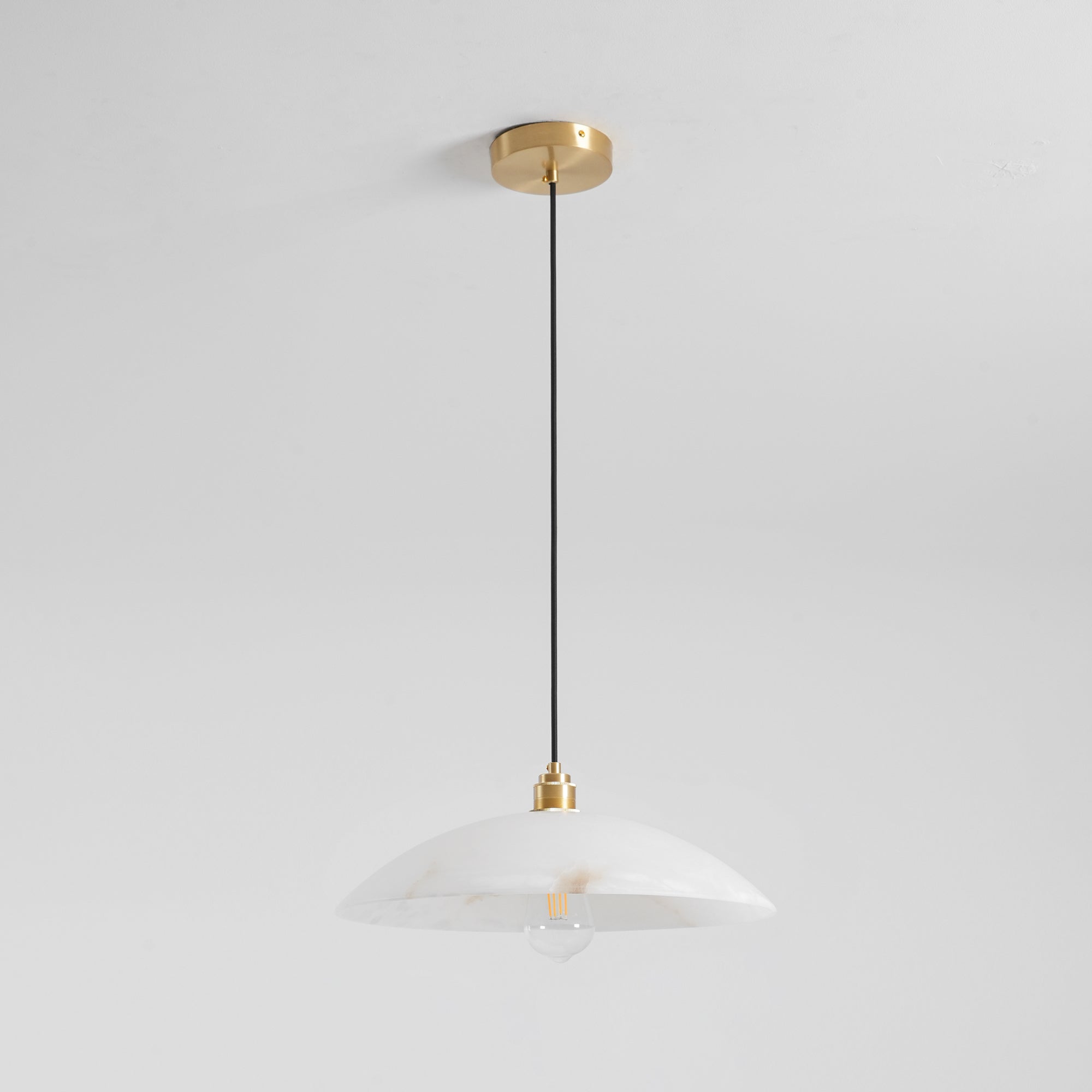 Ljomuvyd Individual Creativity Dome Alabaster Pendant Light