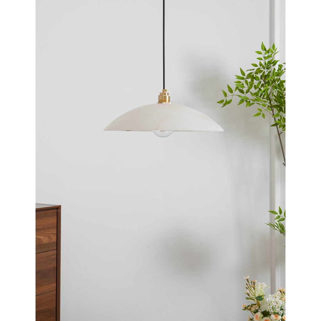 Ljomuvyd Individual Creativity Dome Alabaster Pendant Light