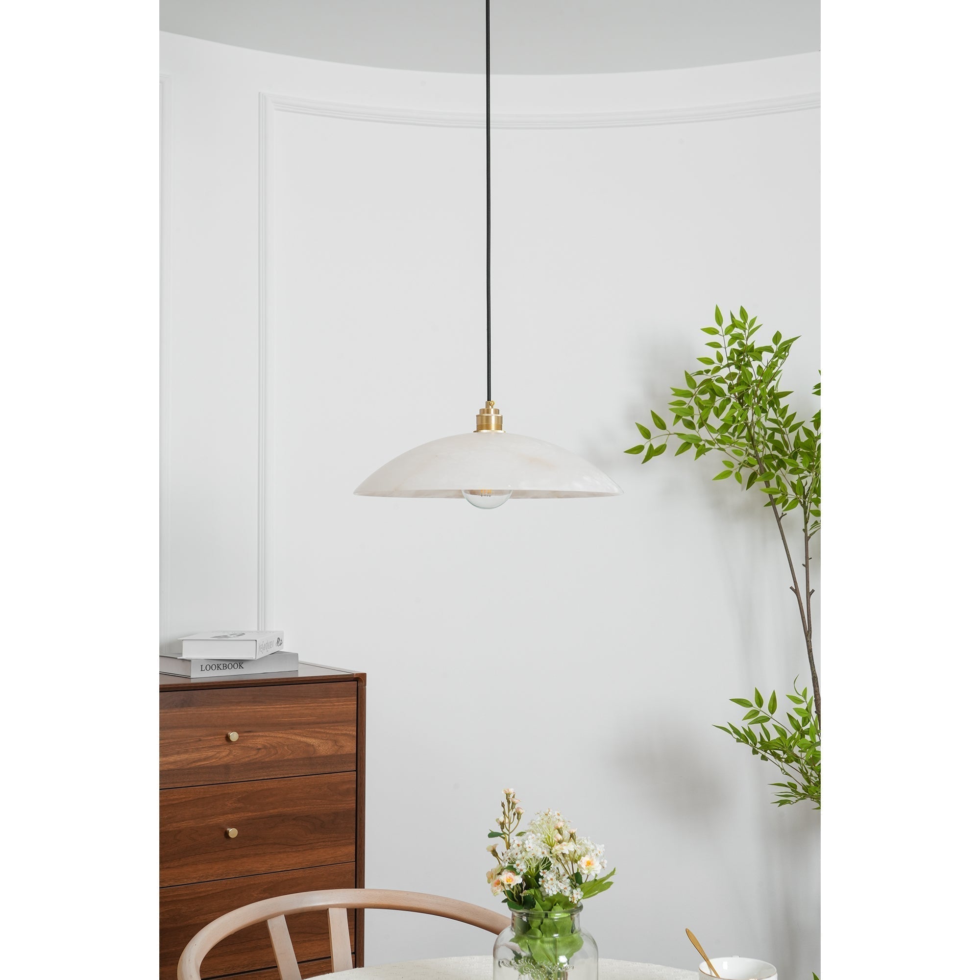 Orcariel Pendant Light Modern in Alabaster - Kingsley Beaumont